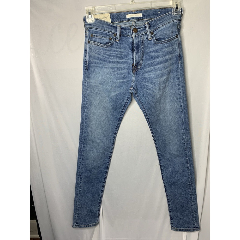 Women's 29x32‎ Abercrombie & Fitch Super Skinny Stretch Blue Jeans